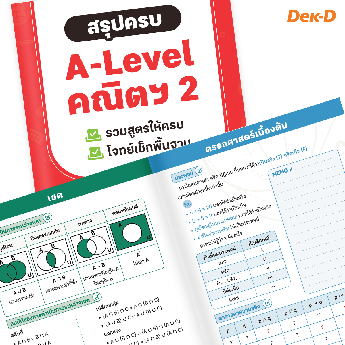 หนังสือ สรุปครบ A-Level คณิตฯ2 